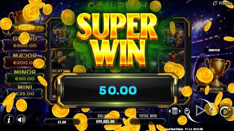 Goal Rush Deluxe - huling super-win na may Grand Jackpot